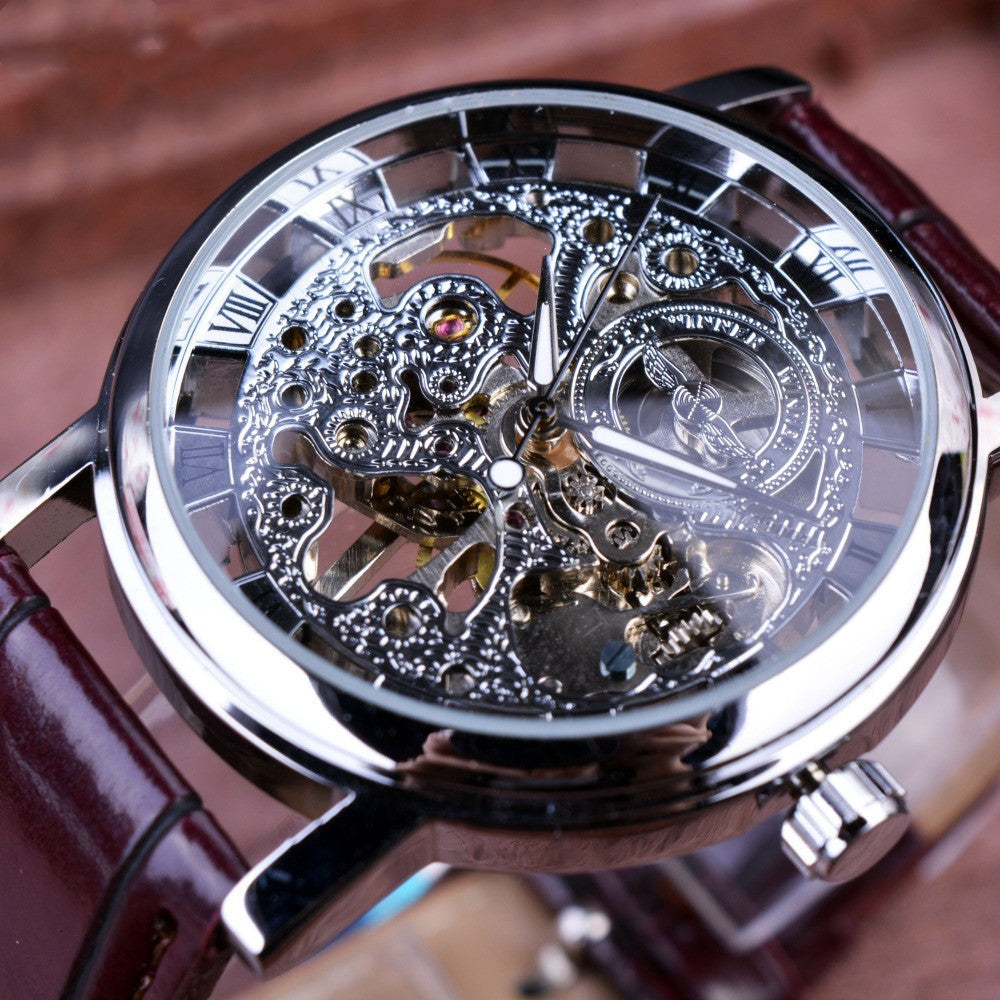 T-Winner Full Hollow Men's And Women's Couple Mechanical Watch