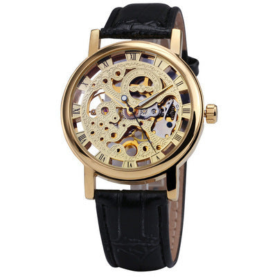 T-Winner Full Hollow Men's And Women's Couple Mechanical Watch