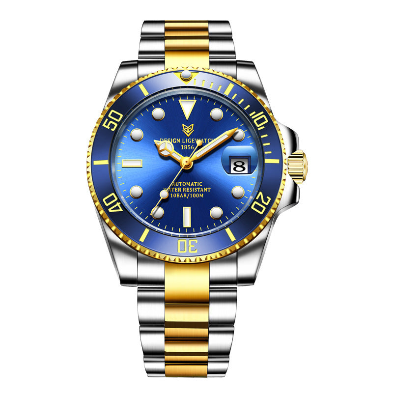 Classic Business Mechanical Watch 100m Waterproof Watch