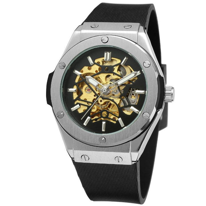 Men's Fashion Casual Hollow Automatic Mechanical Watch