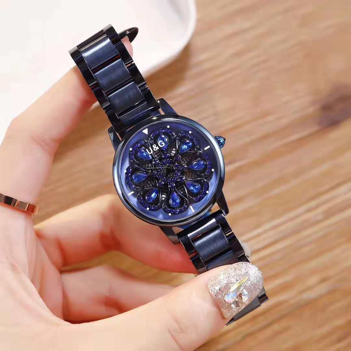 Diamond Set Pattern Imported Movement Female Watch