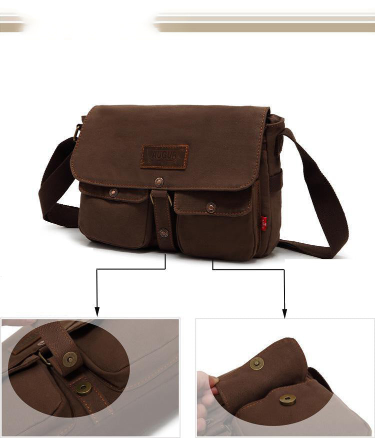 Shoulder Messenger Bag Men's Fashion Canvas Bag