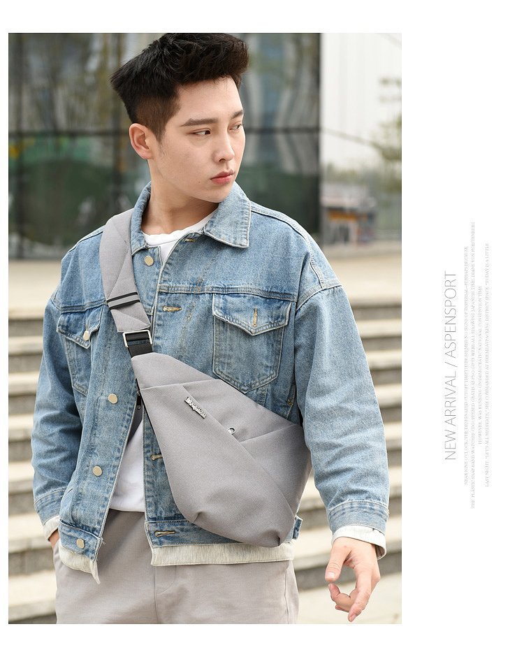 New Style Men's Chest Bag Messenger Bag Multifunctional Leisure Bag Shoulder Bag Wine Pouch Bag Anti-Lost Anti-Theft Bag