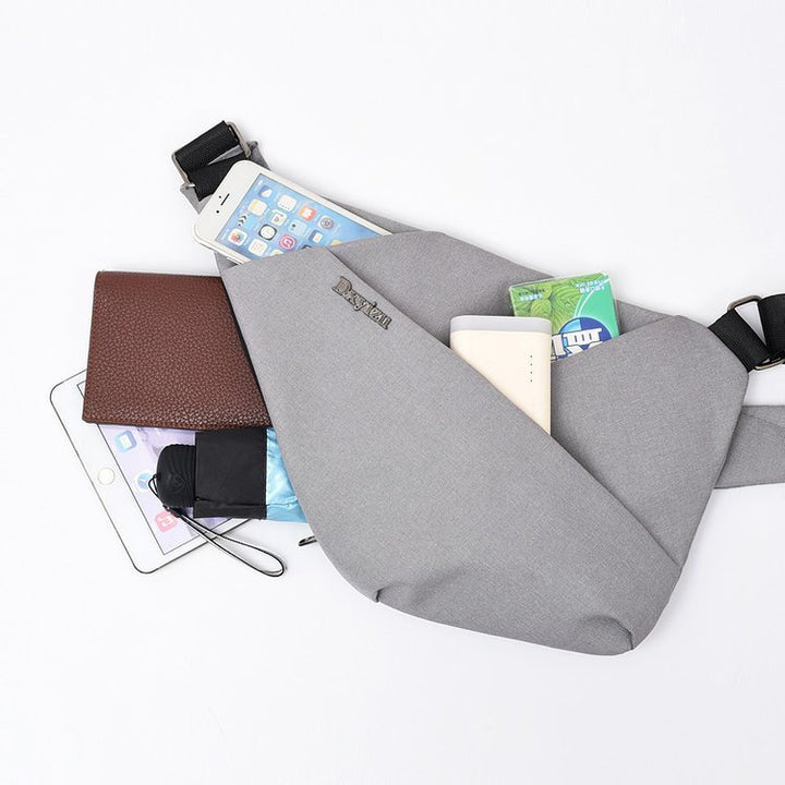 New Style Men's Chest Bag Messenger Bag Multifunctional Leisure Bag Shoulder Bag Wine Pouch Bag Anti-Lost Anti-Theft Bag