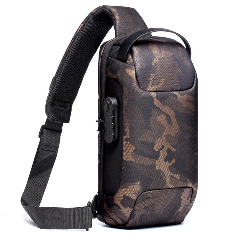 Chest Bag Men's New Canvas Casual Messenger Bag