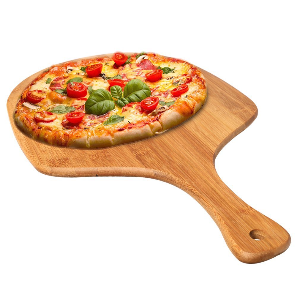 Bamboo Pizza Tray With Handle