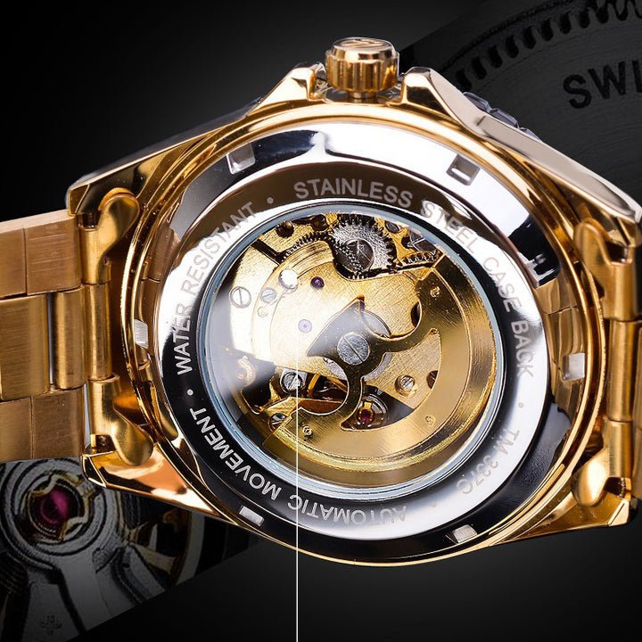 Men's Fashion Hollow Waterproof Automatic Mechanical Watch