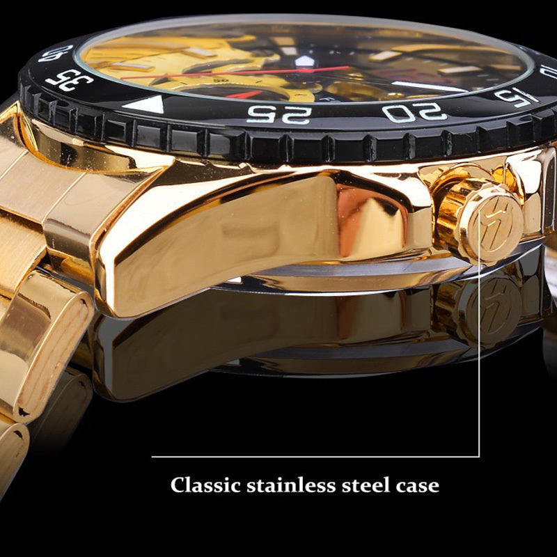 Men's Fashion Hollow Waterproof Automatic Mechanical Watch