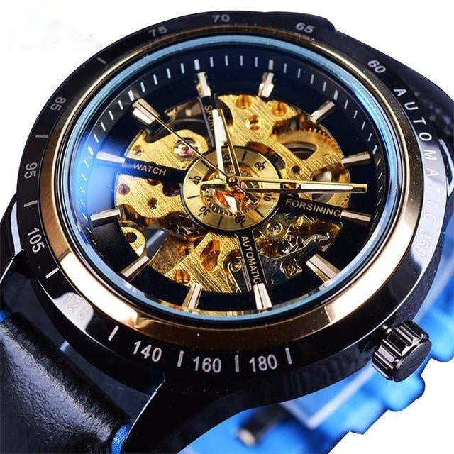 Hollow waterproof men's automatic mechanical watch