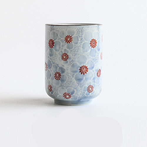 Japanese Style Handmade Painted Blue And White Porcelain Tea Cup