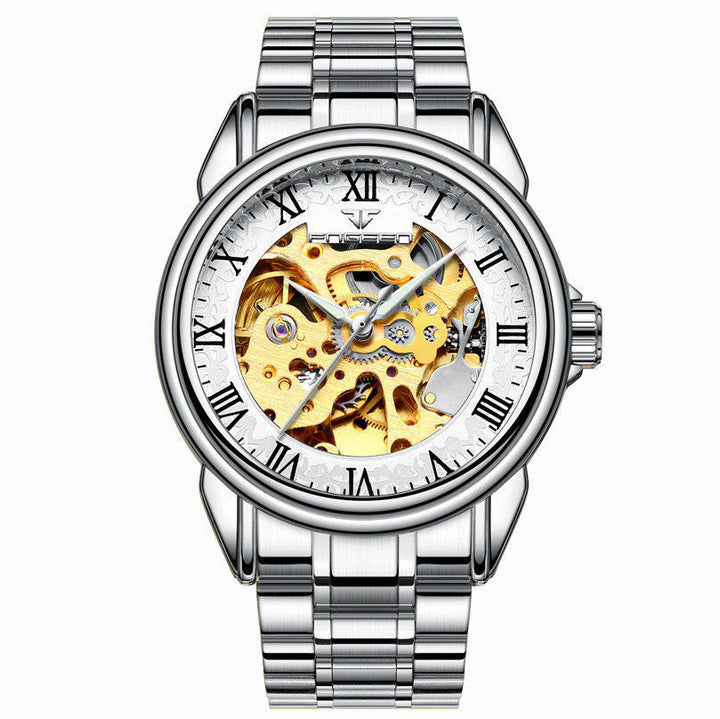 Men'S Watch Waterproof Fashion Student Men'S Watch Double-Sided Hollow Automatic Mechanical Watch