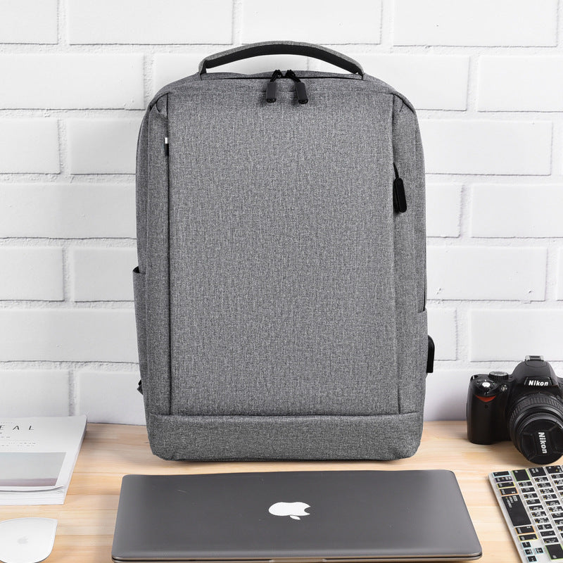 Dr. Qiu Foreign Trade Backpack Custom Printed LOGO Gift Printing Backpack Male School Bag Female USB Business Computer Bag