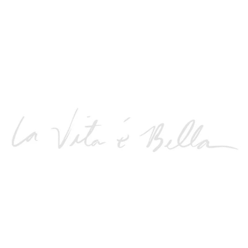 La Vita E Bella Life Quote Car Sticker