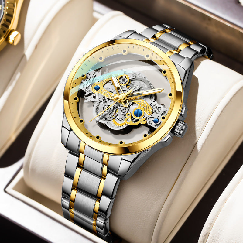 New Double-sided Skeleton Full Automatic Machine Non-mechanical Watch