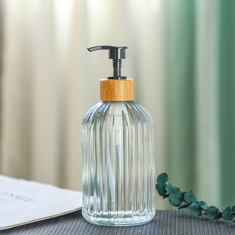 Elegant Glass Lotion and Soap Dispenser – Bathroom Essentials