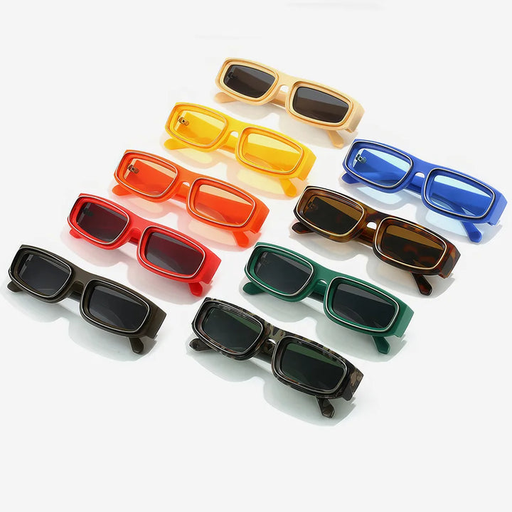 Rectangle Punk Sunglasses