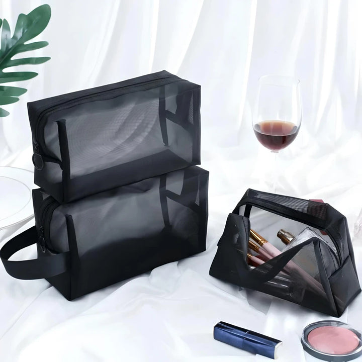 Transparent Mesh Makeup Bag