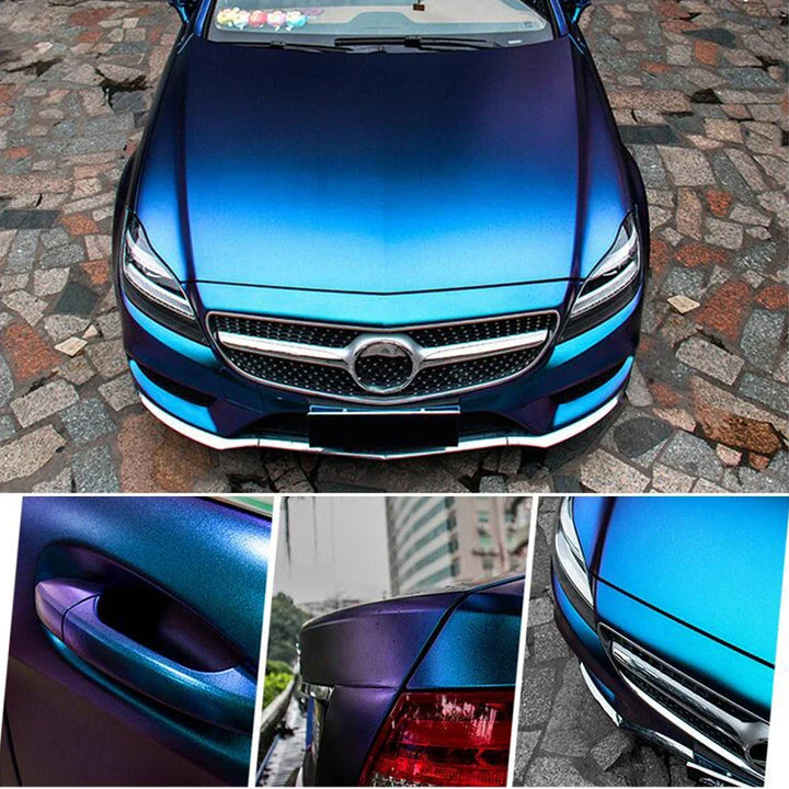 Blue to Purple Chameleon Pearl Vinyl Wrap