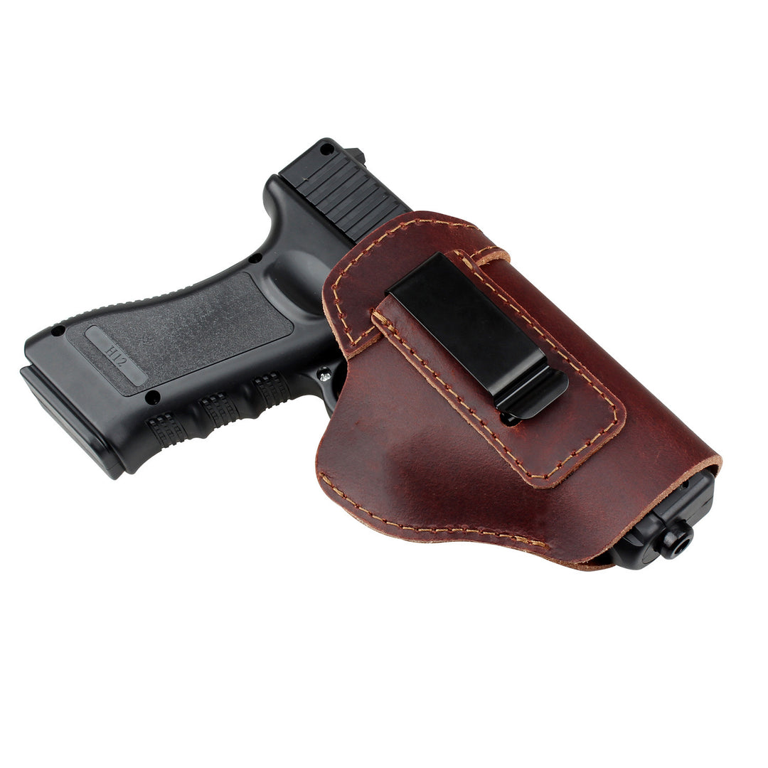 Hidden leather small holster