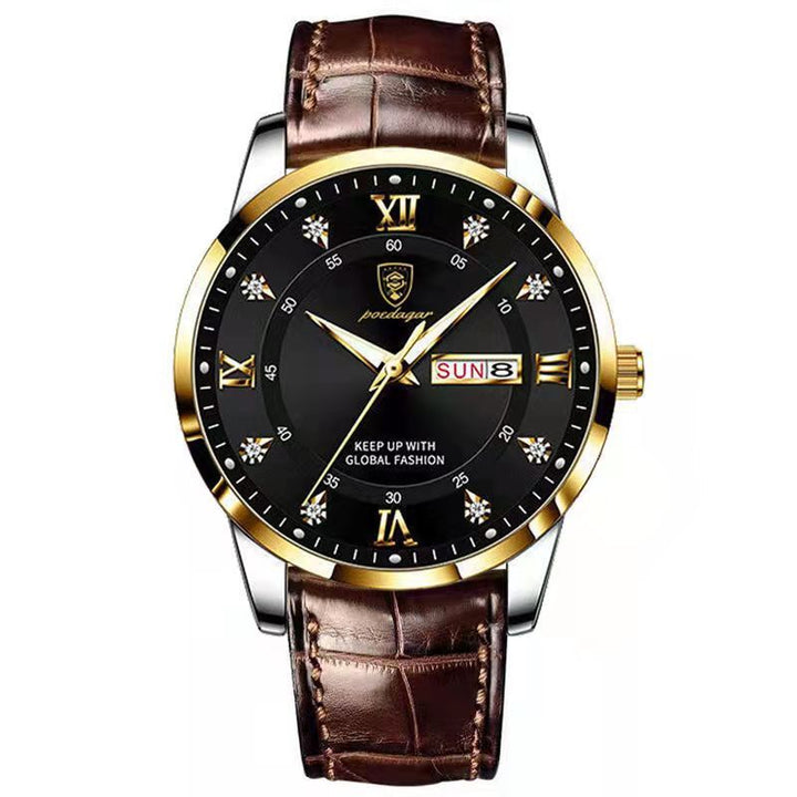 Waterproof Luminous Dual Calendar Men's Watch