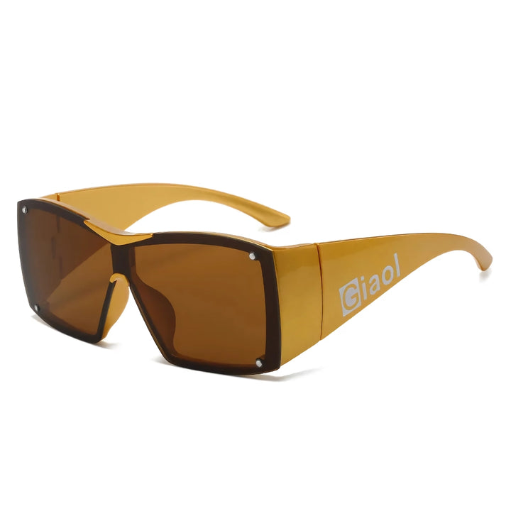 Oversized Square Sunglasses with UV400 Lenses