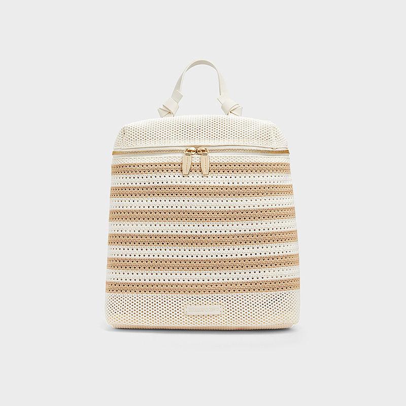 Summer Chic Woven Hollow-Out Backpack