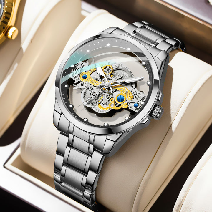 New Double-sided Skeleton Full Automatic Machine Non-mechanical Watch