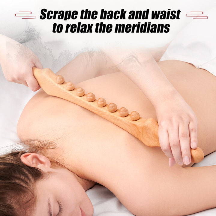 Natural Wood Guasha Scraping Stick for Full Body Massage