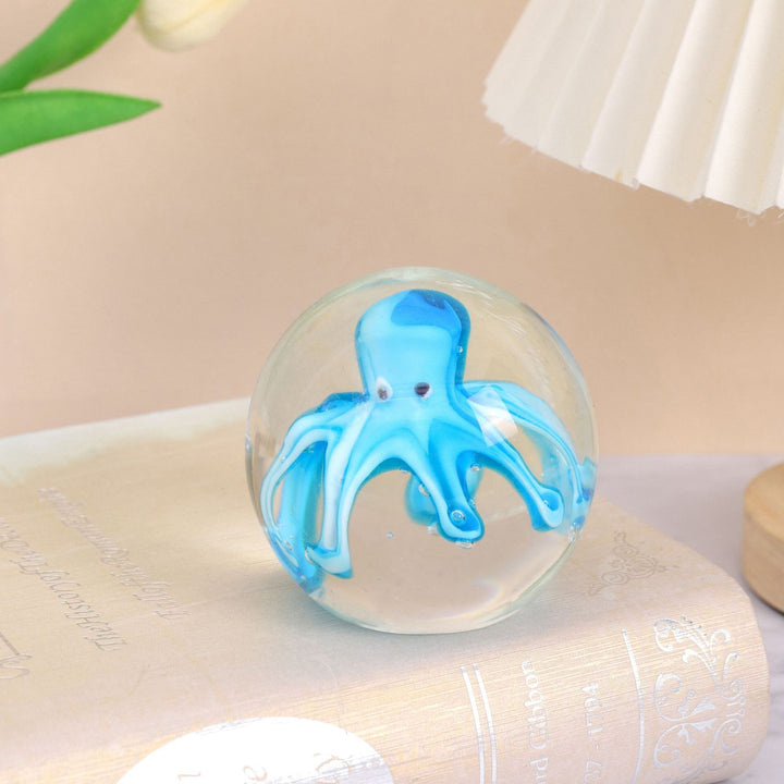 Creative Windshield Washer Fluid Cue Ball Decoration Ancient Hand-blown Animal Octopus Decoration