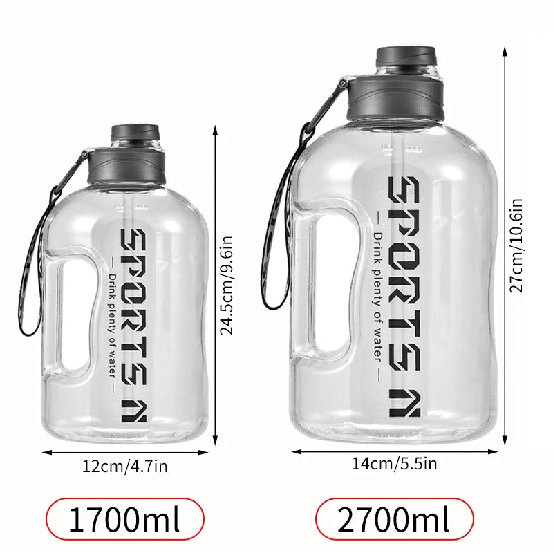 Large Capacity Leakproof Fitness Bottle for Sports and Travel