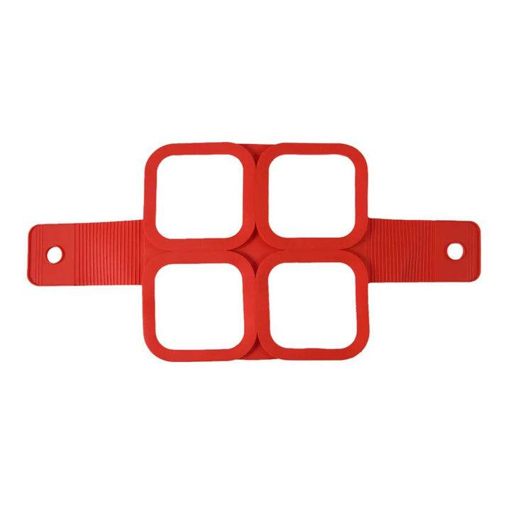 Red Silicone Non-Stick Pancake and Egg Mold Ring