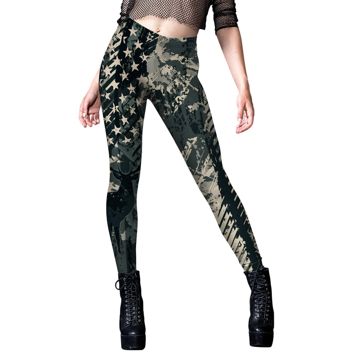 Women's Fashion Camouflage Digital Printing Sweatpants