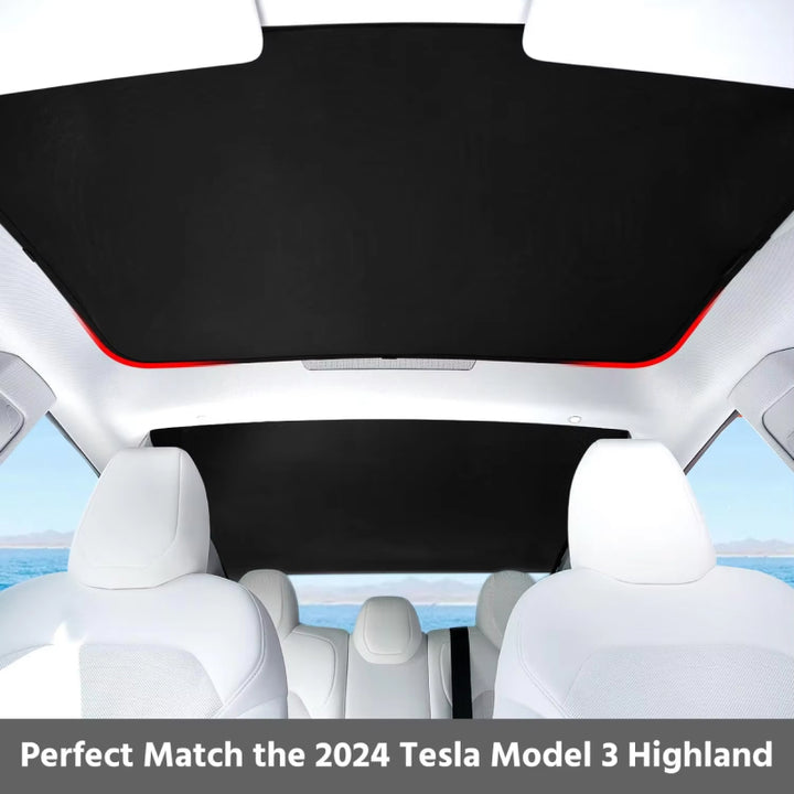 Tesla Model 3 Sunroof and Rear Window Sunshade