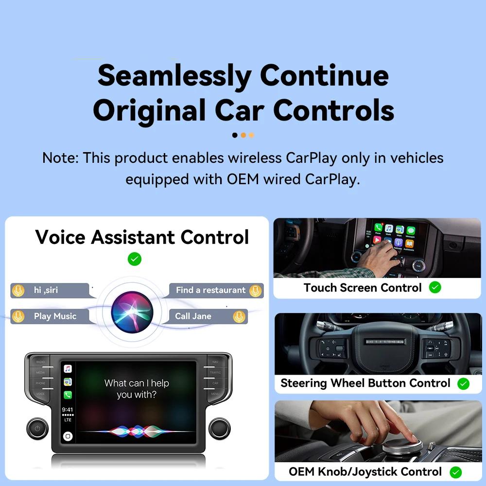 USB-A Wireless CarPlay Adapter for iPhone