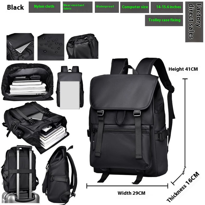 Waterproof Rucksack Backpack Large Capacity High Sense Men