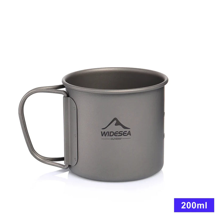 Camping Titanium Cup with Lid