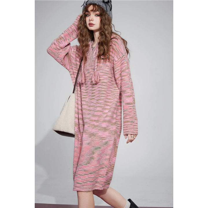 Cozy Kawaii Korean Fashion Hoodie Dress for Women