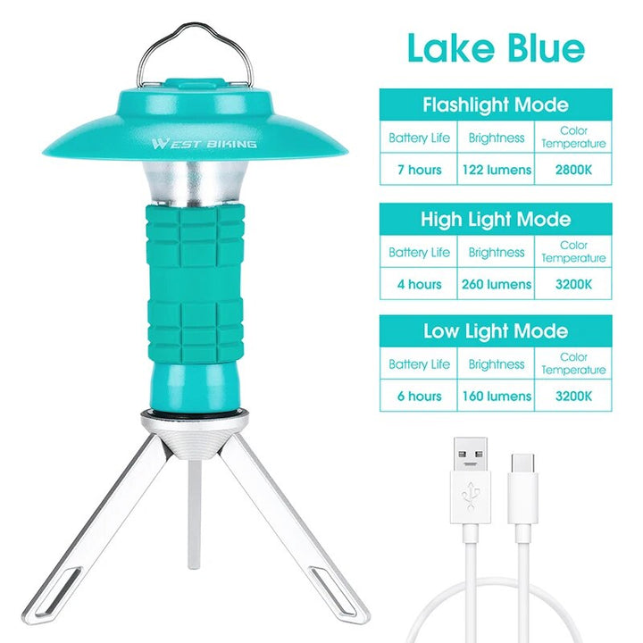 Rechargeable Magnetic Outdoor Camping Lantern - Portable LED Light for Camping & Hiking