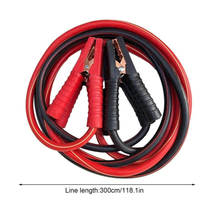 Heavy Duty Jumper Cables - Quick Connect Battery Booster Jump Leads for Cars, Vans, and Trucks