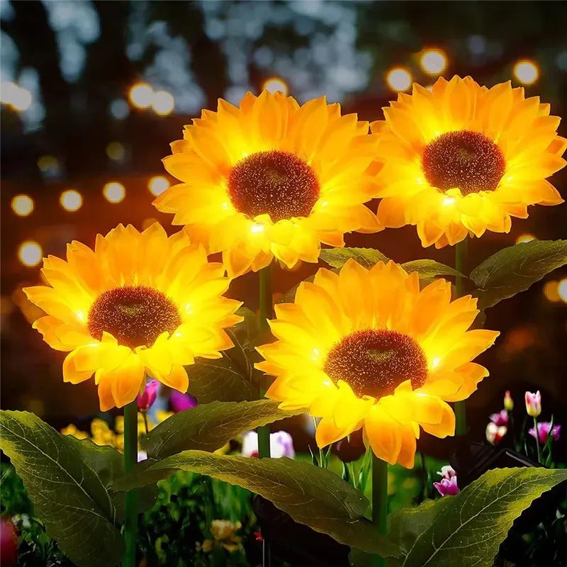 Solar Sunflower Lights