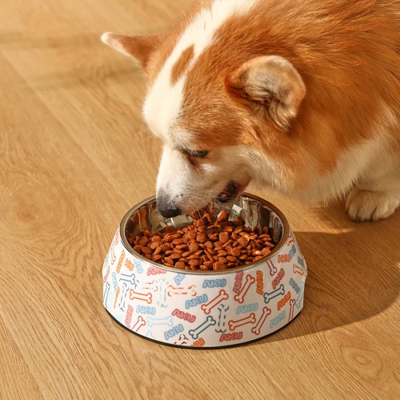 Stainless Steel Anti-Tip Pet Bowl