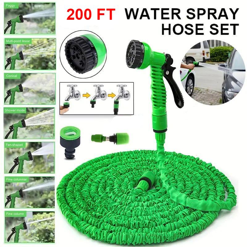 Expandable High-Pressure Multi-Function Car Wash and Garden Hose