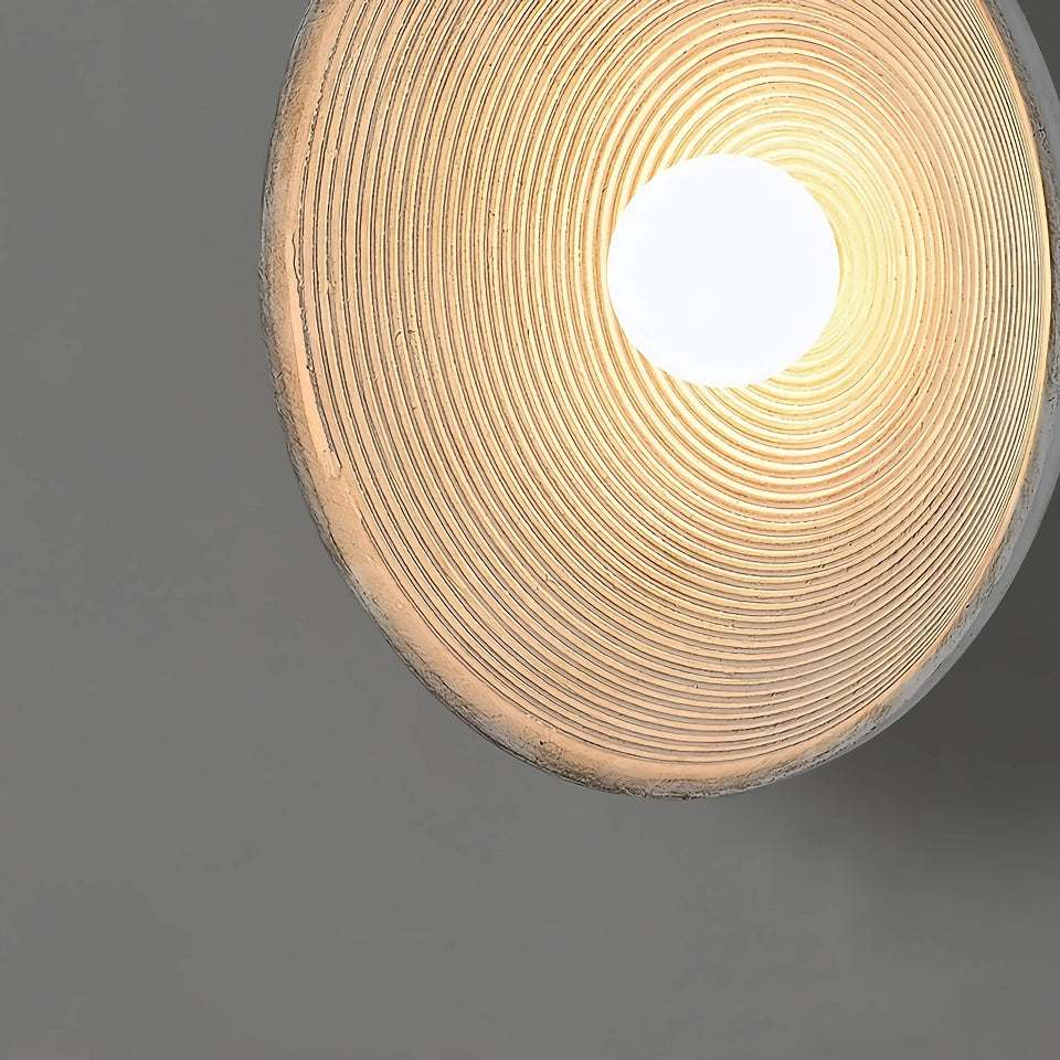 Elegant Wabi Sabi Round Wall Lamp