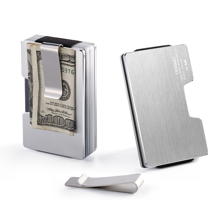 Fashion Bank Credit Card Holder Aluminum Delicate Metal Wallet