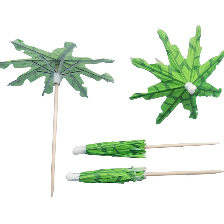 Mini Coconut Tree Paper Umbrellas