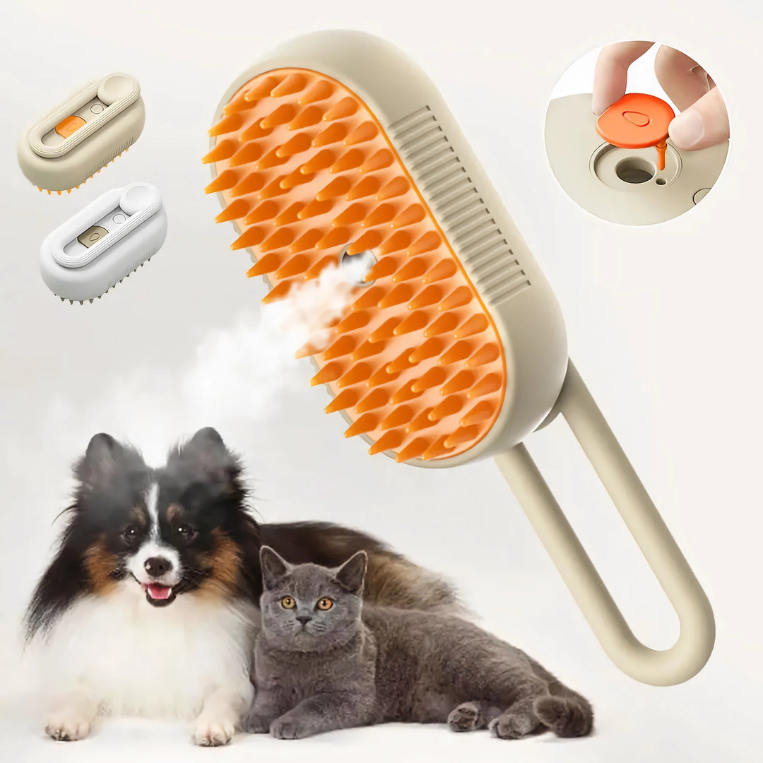 3-in-1 Electric Spray Cat Brush for Dogs and Cats