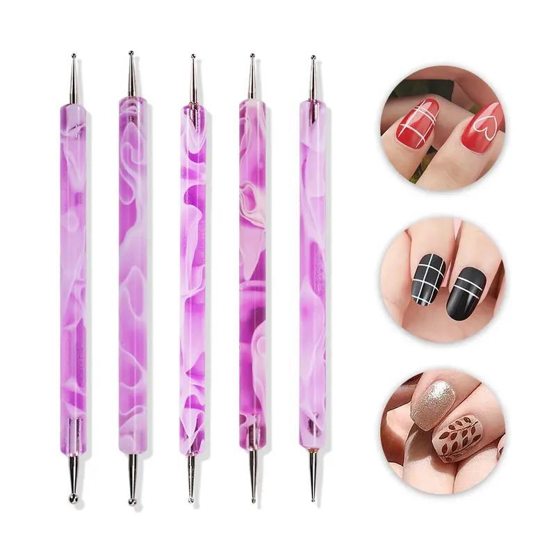 5 Pcs Nail Art Dotting Pen Set