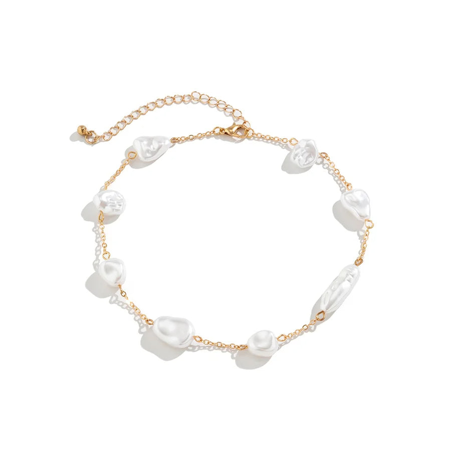 Elegant Pearl Clavicle Chain Necklace