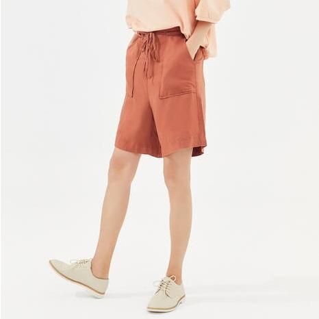 Women's Casual Linen Lace-up Mid-Length Summer Shorts