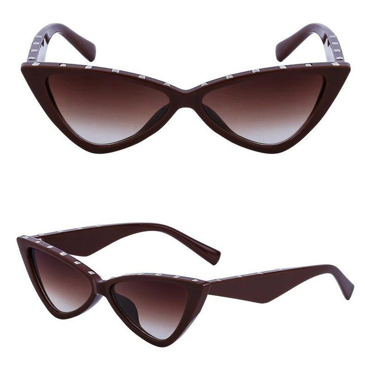 Rivet Cat Eye Sunglasses